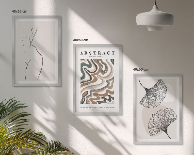 Set tablouri pentru dormitor Forme abstracte boho