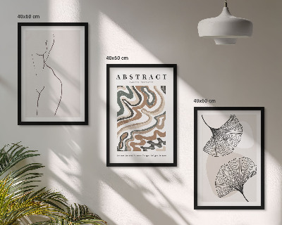 Set tablouri pentru dormitor Forme abstracte boho
