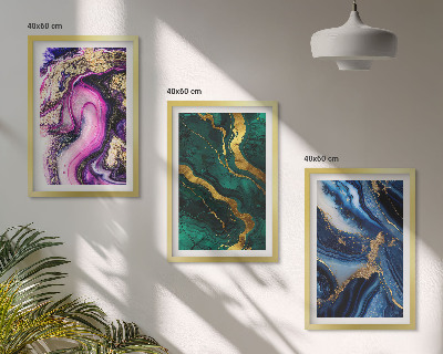 Set tablouri decorative Modele abstracte de trandafir verde