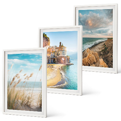 Set tablouri decorative Peisaje plajă stânci oraș