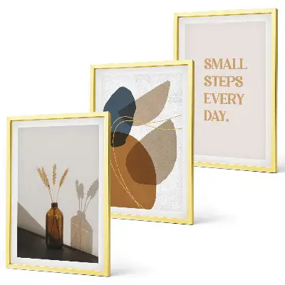 Set de tablouri pentru dormitor cu forme abstracte