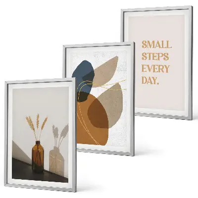Set de tablouri pentru dormitor cu forme abstracte