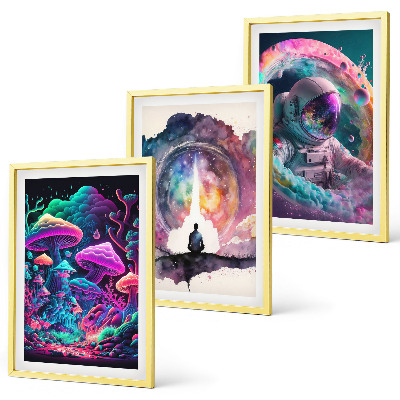 Set tablouri pentru dormitor Ilustrații de artă fantasy colorate