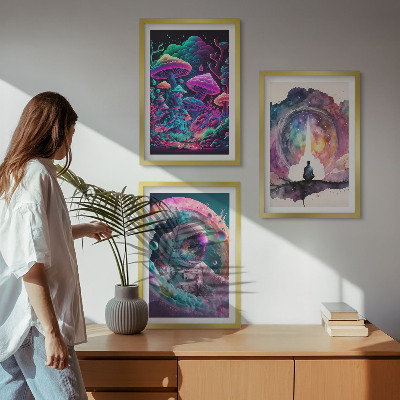 Set tablouri pentru dormitor Ilustrații de artă fantasy colorate