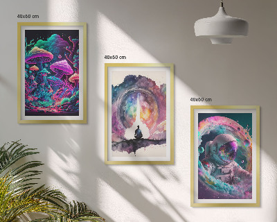 Set tablouri pentru dormitor Ilustrații de artă fantasy colorate