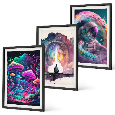 Set tablouri pentru dormitor Ilustrații de artă fantasy colorate