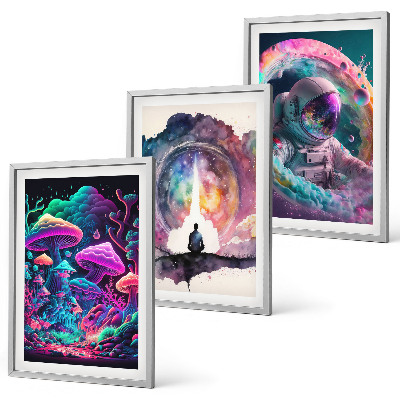 Set tablouri pentru dormitor Ilustrații de artă fantasy colorate
