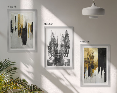 Set tablouri decorative Portrete abstracte contrastante