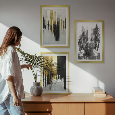 Set tablouri decorative Portrete abstracte contrastante