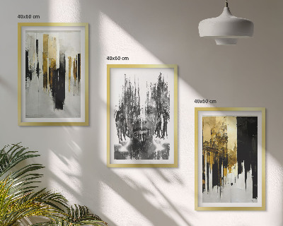 Set tablouri decorative Portrete abstracte contrastante