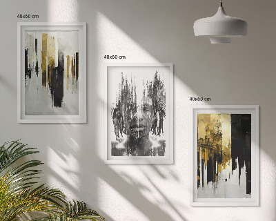 Set tablouri decorative Portrete abstracte contrastante