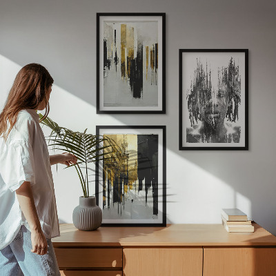 Set tablouri decorative Portrete abstracte contrastante