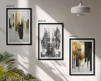 Set tablouri decorative Portrete abstracte contrastante
