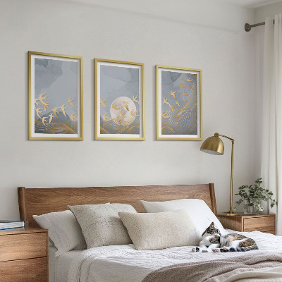 Set tablouri decorative Păsări care zboară pe cer