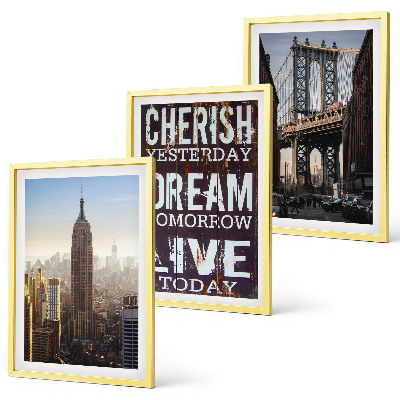Set tablouri decorative Citat despre peisajele din New York