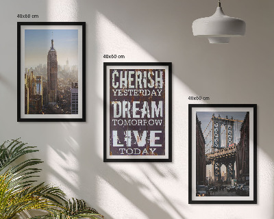 Set tablouri decorative Citat despre peisajele din New York