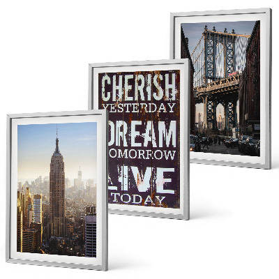 Set tablouri decorative Citat despre peisajele din New York
