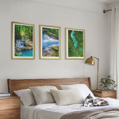 Set tablouri pentru dormitor Păduri verzi, ape cristaline