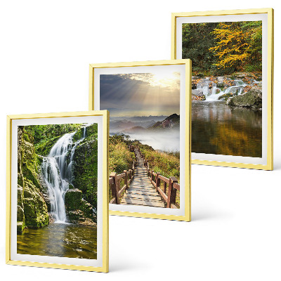 Set tablouri pentru dormitor Cascade munți nori toamnă