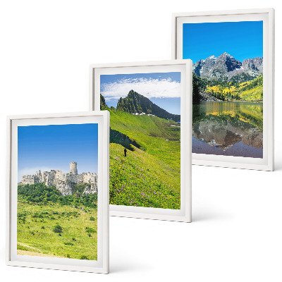 Set tablouri decorative Dealuri verzi cu un castel