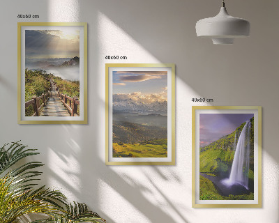 Set tablouri pentru dormitor Cascadă peisaje montane