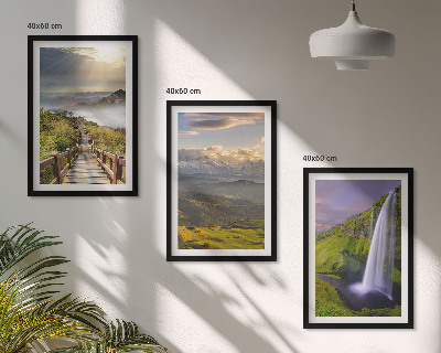 Set tablouri pentru dormitor Cascadă peisaje montane