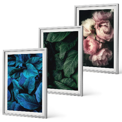 Set tablouri pentru dormitor Frunze, flori, culori diferite
