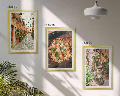 Set tablouri pentru dormitor Străzi fermecătoare cu pizza