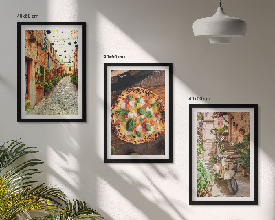 Set tablouri pentru dormitor Străzi fermecătoare cu pizza