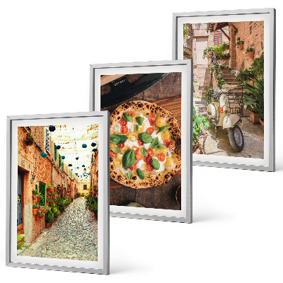 Set tablouri pentru dormitor Străzi fermecătoare cu pizza