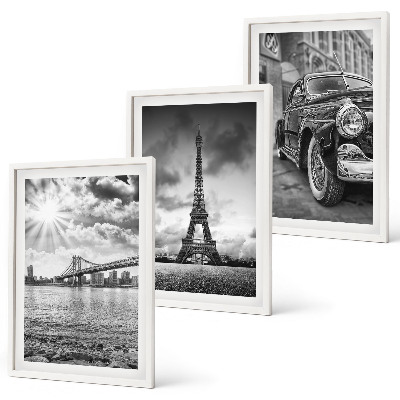 Set tablouri pentru dormitor Vederi ale orașului, poduri, Turnul Eiffel