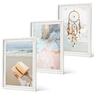 Set tablouri decorative Carte boho abstractă a mării