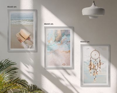 Set tablouri decorative Carte boho abstractă a mării