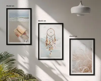 Set de tablouri pentru dormitor cu peisaje boho liniștite de vară