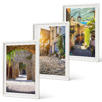 Set tablouri decorative Străzi fermecătoare din piatră