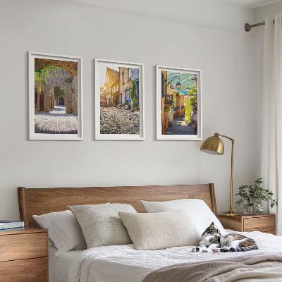 Set tablouri decorative Străzi fermecătoare din piatră