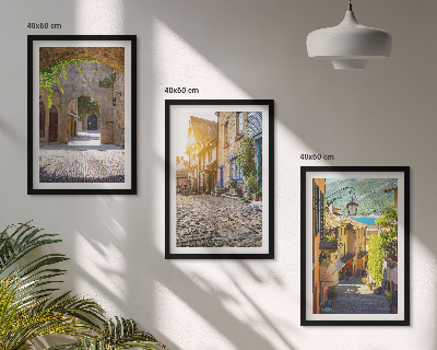Set tablouri decorative Străzi fermecătoare din piatră
