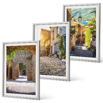 Set tablouri decorative Străzi fermecătoare din piatră