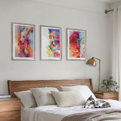 Set tablouri decorative Abstracțiuni colorate ale formei