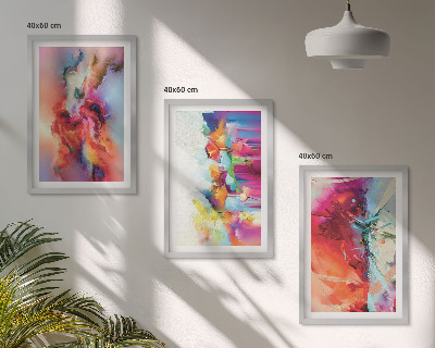 Set tablouri decorative Abstracțiuni colorate ale formei