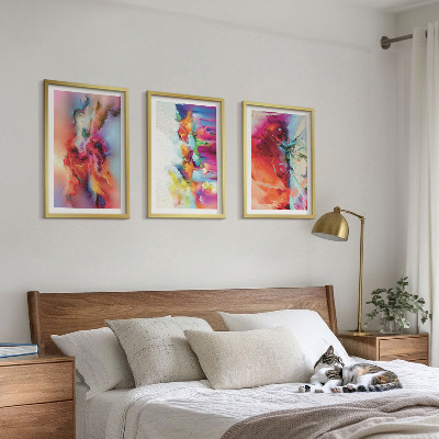 Set tablouri decorative Abstracțiuni colorate ale formei