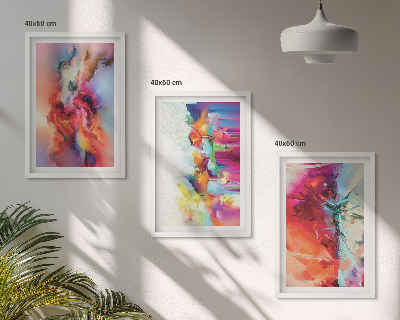 Set tablouri decorative Abstracțiuni colorate ale formei
