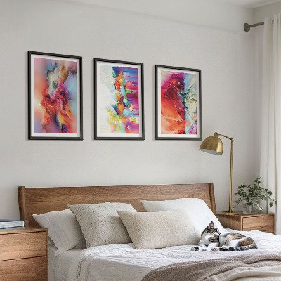 Set tablouri decorative Abstracțiuni colorate ale formei