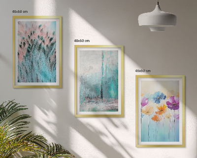 Set tablouri decorative Modele de fundal cu flori pastelate