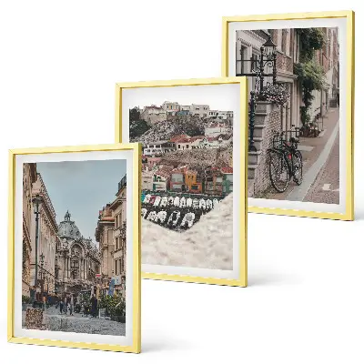 Set de tablouri pentru dormitor cu grafica străzilor fermecătoare din portul orașului