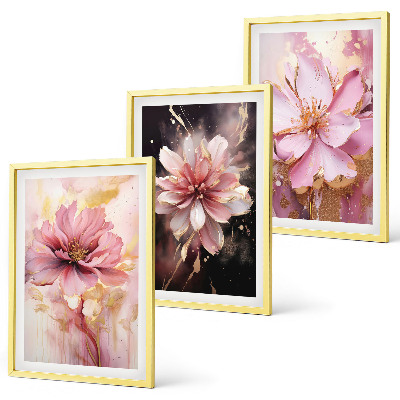 Set tablouri pentru dormitor Compoziții florale de trandafiri și alb