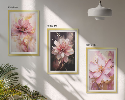 Set tablouri pentru dormitor Compoziții florale de trandafiri și alb
