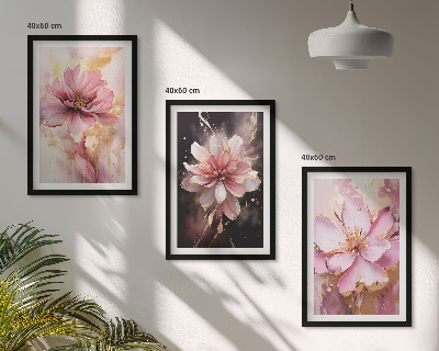 Set tablouri pentru dormitor Compoziții florale de trandafiri și alb