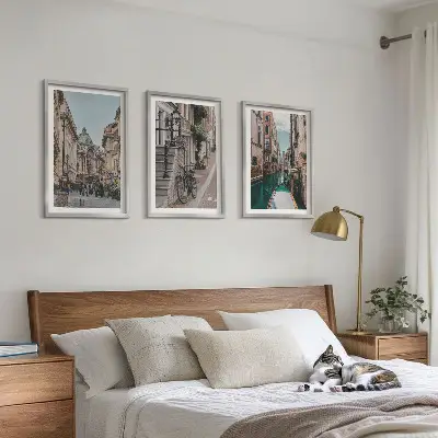 Set tablouri decorative cu motivul străzilor pe apă ale Veneției