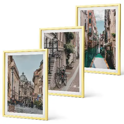 Set tablouri decorative cu motivul străzilor pe apă ale Veneției